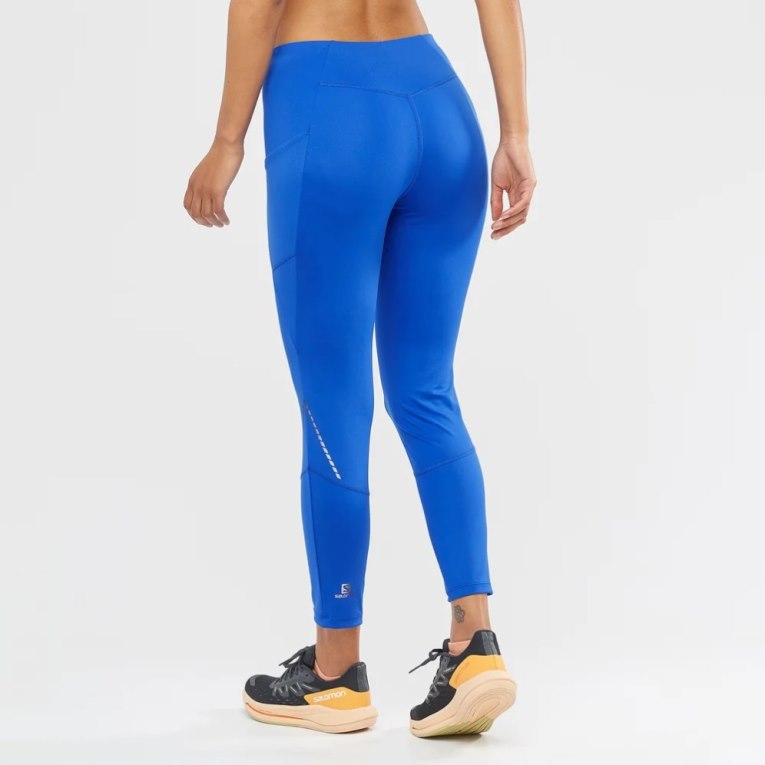 Salomon Cross Run 25'' Women's Running Tights Blue | CA 17C34